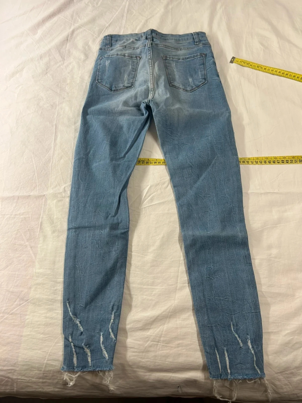 Ripped skinny blue jeans Rich star – photo 9